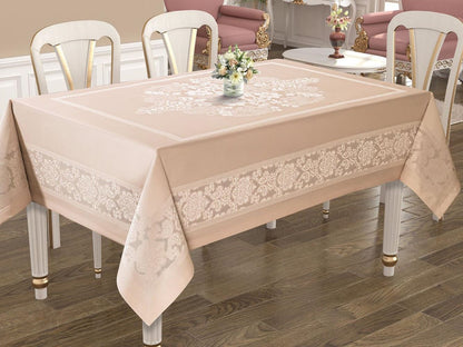 מפת שולחן דגם JUMBO בז' ב3 אורכים-מפת שולחן-SUPERHOME סופרהום-4 מטר-סופר הום