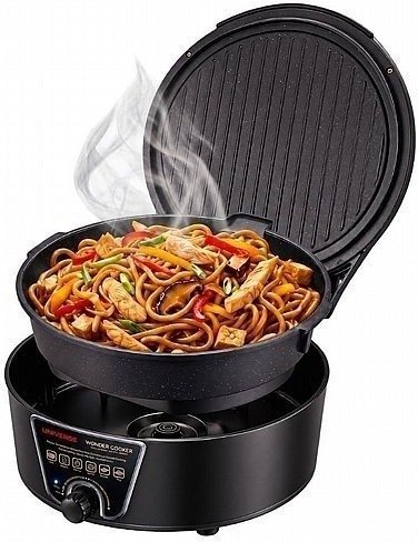 פלא קוקר חשמלי 2100W עם סיר נשלף Wonder Cooker NRI-8650 - מגוון צבעים-סיר טיגון חשמלי-Universe-שחור-לבן-סופר הום
