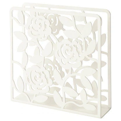 מעמד מפיות - דגם פרחים-מחזיק מפיות עומד-סופר הום-לבן-סופר הום