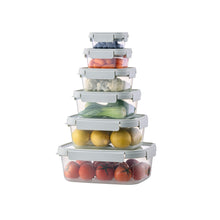 טען תמונה לצפייה בגלריה, סט 5 קופסאות אחסון-קופסאות מטבח פלסטיק-Lock &amp; Lock-סופר הום
