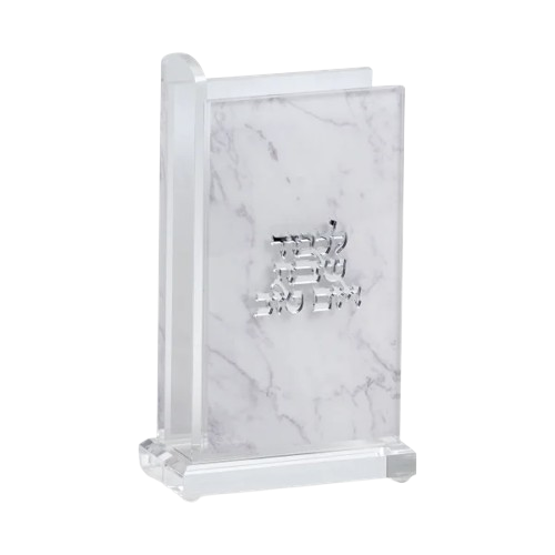 מעמד לקופסת גפרורים - דגם שיש כסוף-מעמד לקופסת גפרורים-Schonfeld Collection-סופר הום