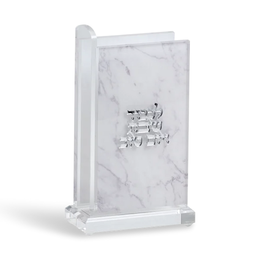 מעמד לקופסת גפרורים - דגם שיש כסוף-מעמד לקופסת גפרורים-Schonfeld Collection-סופר הום