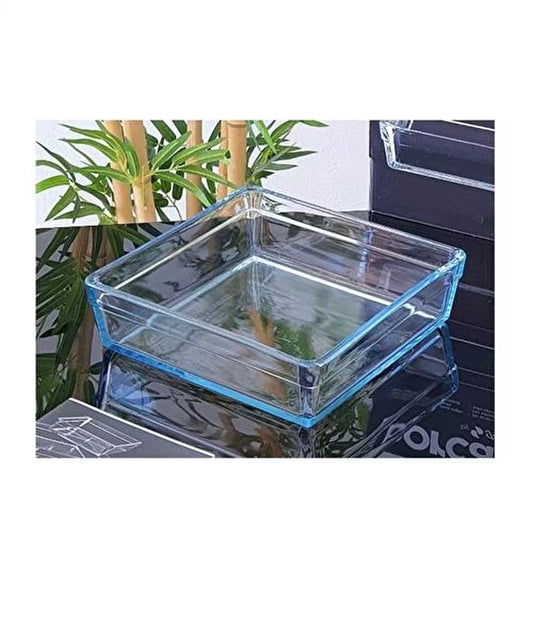 קערת זכוכית מרובעת - מגוון מידות-תבניות זכוכית-Borcam-21.7 ס"מ-סופר הום