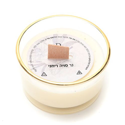 נר ריחני מעוצב בכוס זכוכית - מגוון דגמים