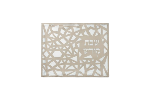 כיסוי חלות מרהיב- דגם ברוך - 3 צבעים לבחירה-כיסוי חלות דמוי עור-ASHRAM-שמנת-סופר הום