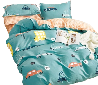 סט מצעים יחיד 100% כותנה דגם Street-סט יחיד-ARTEX HOME-סופר הום