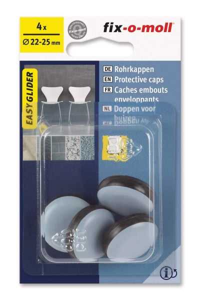 מחליקי רהיטים – 22‑25 מ"מ, סט 4 יחידות-מחליק רהיטים-fix-o-moll-סופר הום