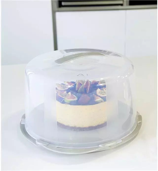 פעמון עוגה עגולה יוקרתי שקוף 30/18 ס''מ עם ידית נשיאה נוחה-פעמון לעוגה עגולה-SUPERHOME סופרהום-סופר הום