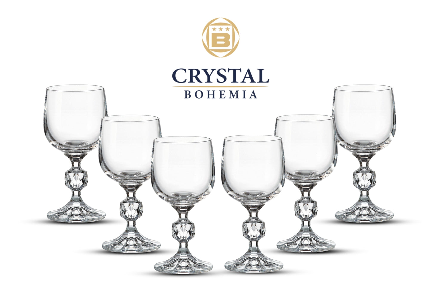 STERNA סט 6 גביעי יין - דגם-גביעים-Crystalite Bohemia-סופר הום