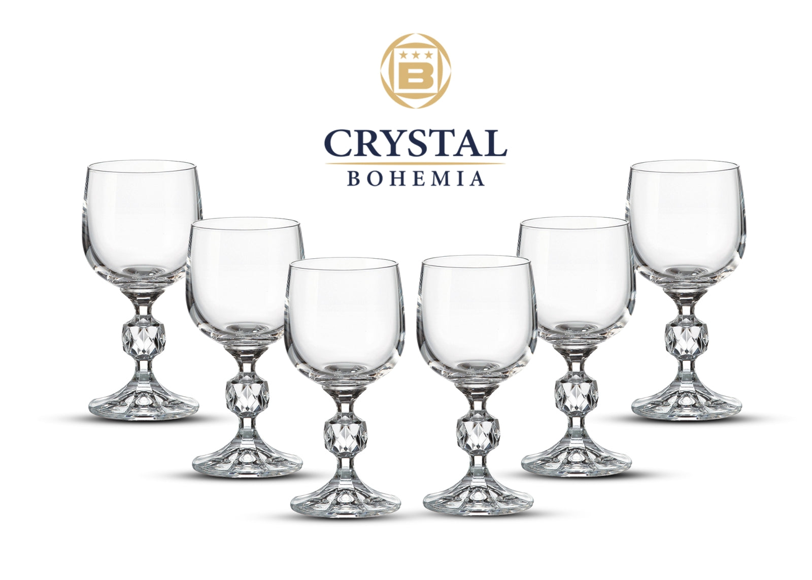 STERNA סט 6 גביעי יין - דגם-גביעים-Crystalite Bohemia-סופר הום