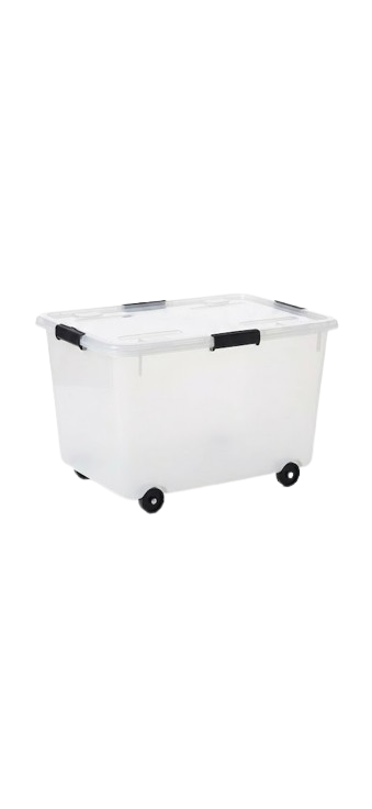 ארגז אחסון מפלסטיק עם מכסה וגלגלים-קופסא-SUPERHOME סופרהום-סופר הום