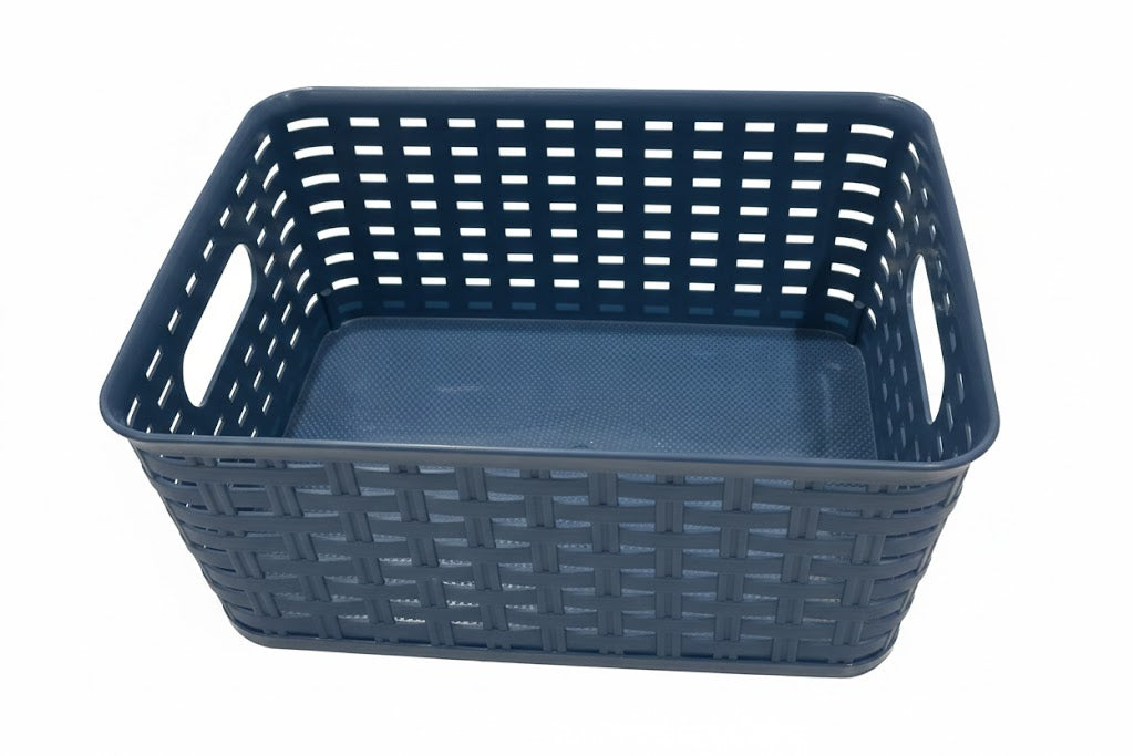 סלסלת ראטן קטנה - מגוון צבעים-סלסלה-SUPERHOME סופרהום-כחול-סופר הום