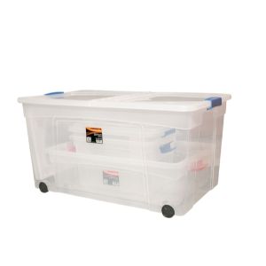 ארגז אחסון נע "דניאל" 120 ליטר + גלגלים-ארגז נע-Starplast-סופר הום