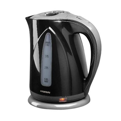 קומקום חשמלי 2 ליטר במגוון צבעים יונדאי-קומקום-Hyundai-שחור-סופר הום