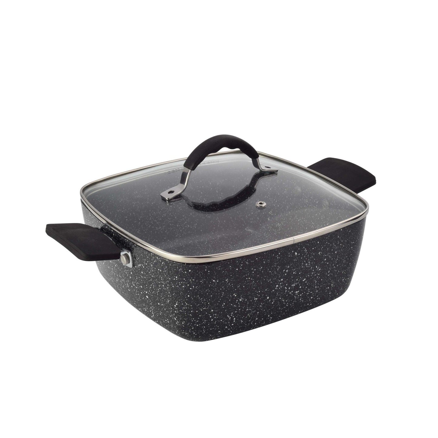 KINGSTONE סיר טיגון מרובע 24 ס"מ שחור עם סל טיגון ומגש אידוי דגם-סיר טיגון-Soltam סולתם-סופר הום