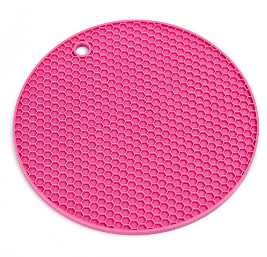 תחתית סיליקון עגולה רב תכליתית-תחתית לסיר-BARONESS-ורוד בהיר-סופר הום