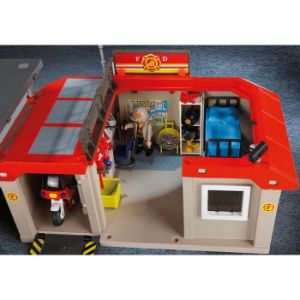 פליימוביל תחנת מכבי אש - מארז נשיאה 5663-Playmobil-סופר הום