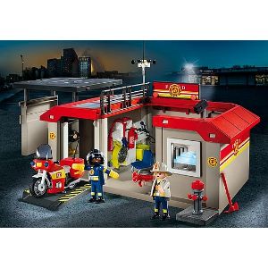 פליימוביל תחנת מכבי אש - מארז נשיאה 5663-Playmobil-סופר הום