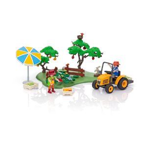 פליימוביל קטיף במטע וטרקטור 6870-Playmobil-סופר הום