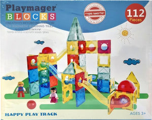 מגנטים לונה פארק 112 חלקים-Playmager-סופר הום