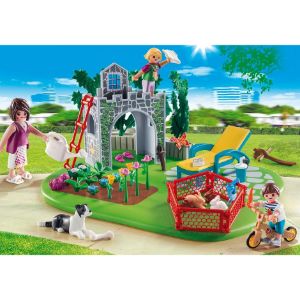 פליימוביל גינה משפחתית 70010-Playmobil-סופר הום