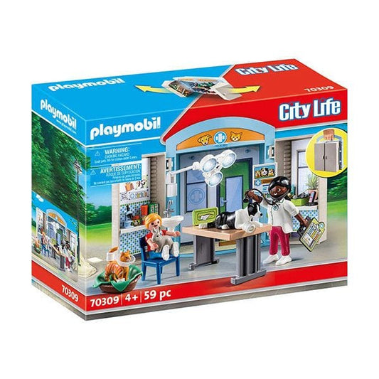 מרפאת חיות מארז נשיאה 70309-פליימוביל-Playmobil-סופר הום