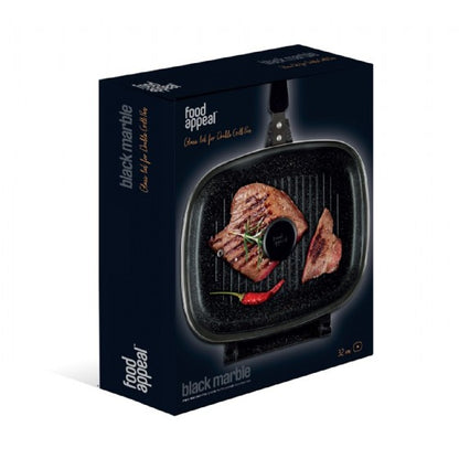 מכסה זכוכית 32 ס"מ - תואם מחבת גריל כפולה מדגם 7290110462086-מכסה לסיר-Food Appeal-סופר הום