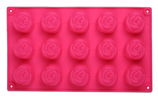 תבנית שקעים דגם פרח-תבנית סיליקון-MAMA-ורוד-סופר הום