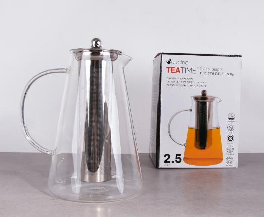 קומקום תה וחליטות - מגוון מידות-קנקני תה-Cucina-2.5 ליטר-סופר הום