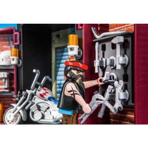 מוסך אופנועים מארז נשיאה 9108-PLAYMOBIL-סופר הום