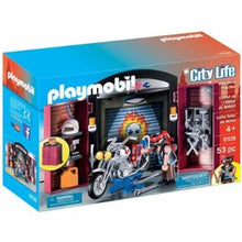 Load image into Gallery viewer, מוסך אופנועים מארז נשיאה 9108-PLAYMOBIL-סופר הום
