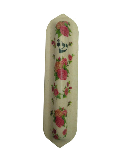 מזוזה מלמין מעוטרת - מגוון דגמים-בתי מזוזה-SUPERHOME סופרהום-פרחים ורודים-סופר הום