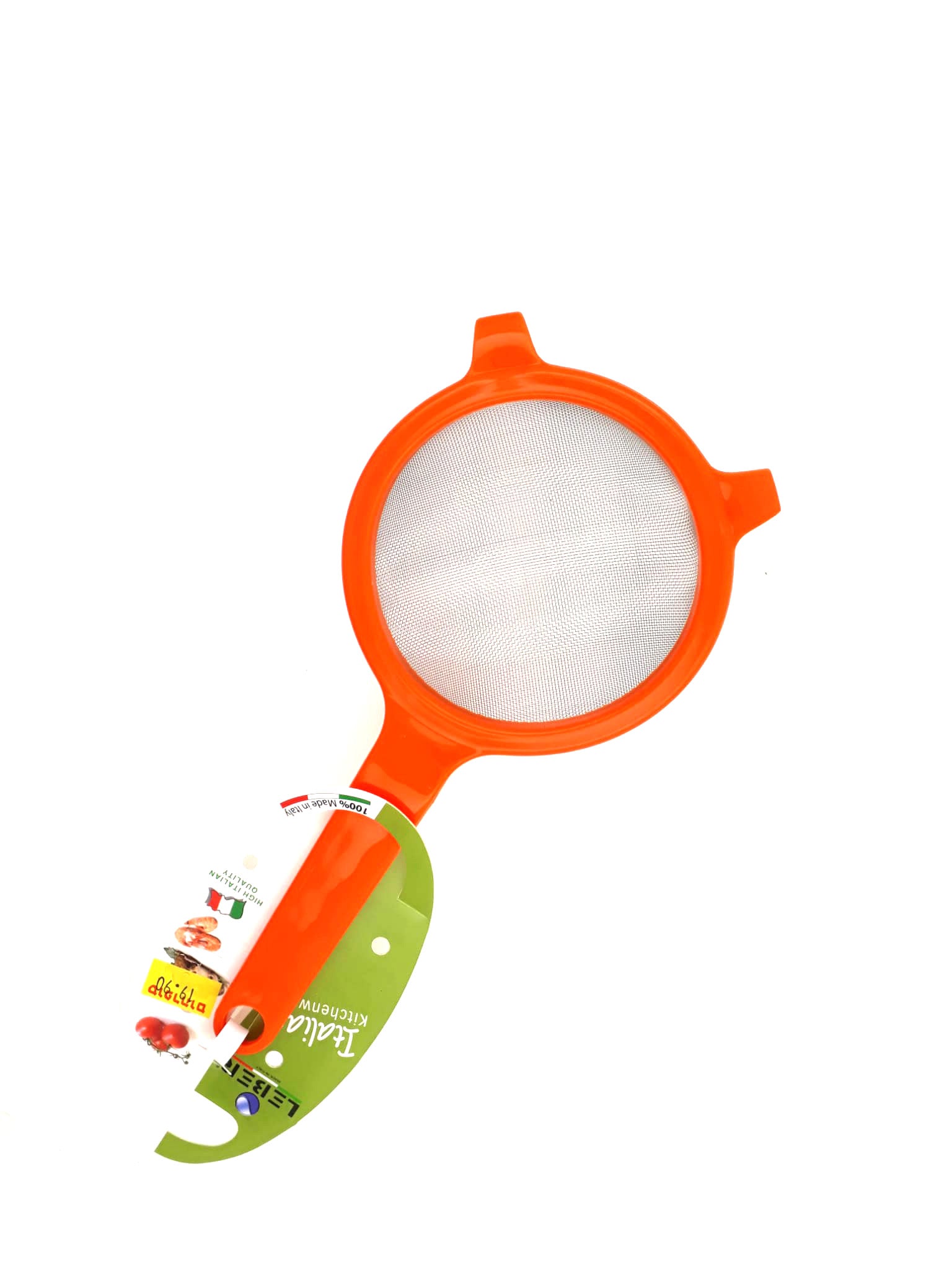 מסננת מיני איכותית בקוטר 10.5\15 ס"מ-מסננת עם ידית-Happy Kitchen-10.5 ס"מ-כתום-סופר הום