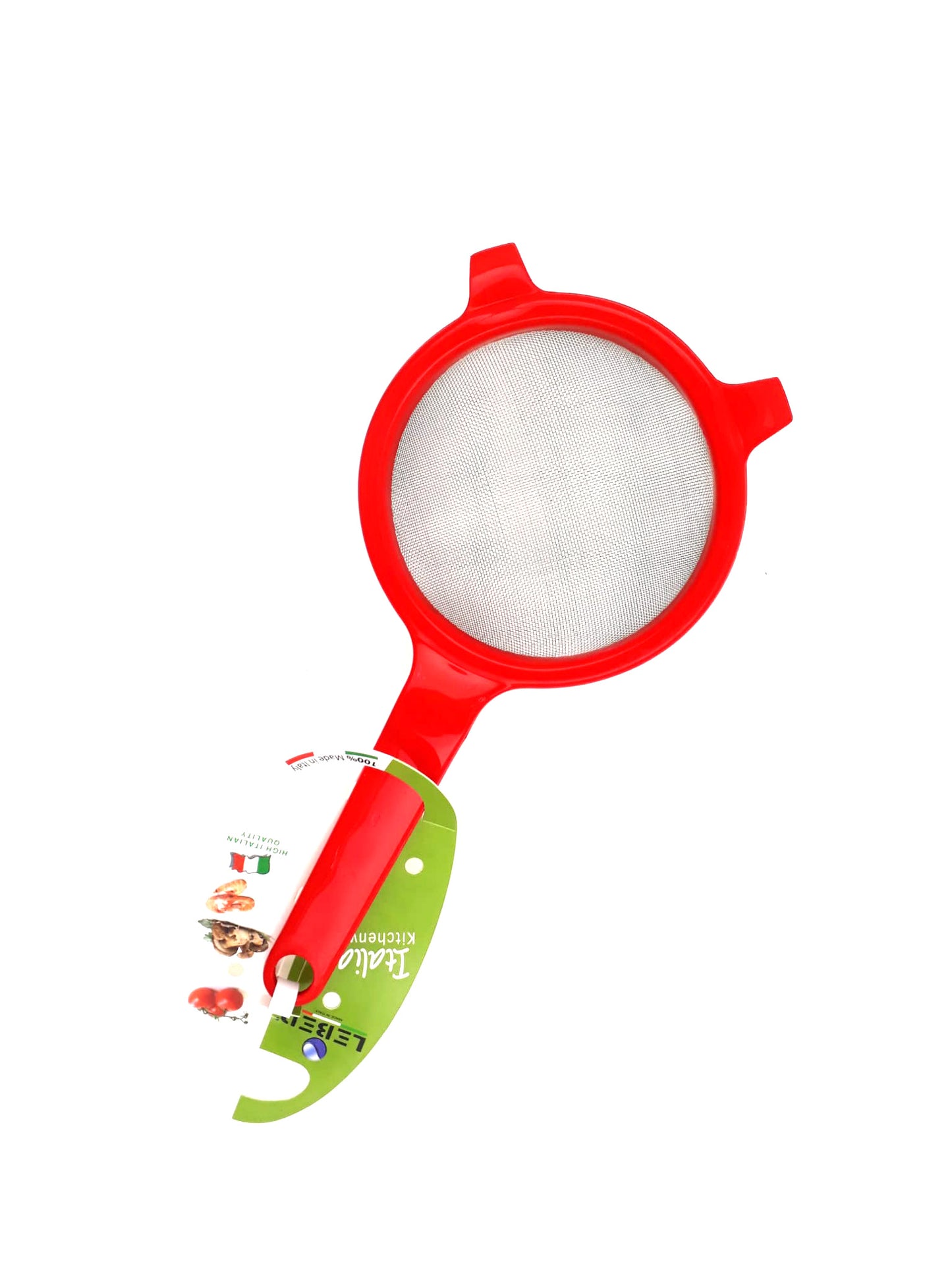 מסננת מיני איכותית בקוטר 10.5\15 ס"מ-מסננת עם ידית-Happy Kitchen-10.5 ס"מ-אדום-סופר הום