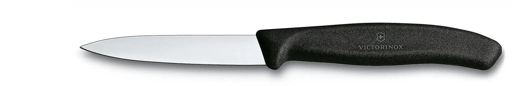 סכין חדה עם להב חלק וקצה מחודד ויקטורינוקס-סכין מטבח-Victorinox-שחור-סופר הום