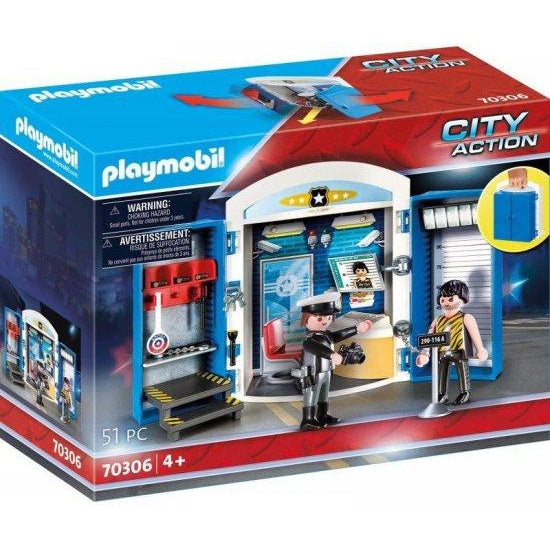 תחנת משטרה מארז נשיאה 70306 City Action-פליימוביל-Playmobil-סופר הום