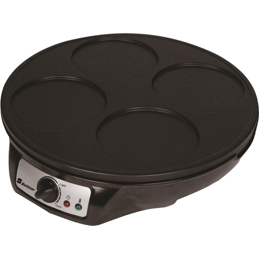 מכשיר מחבת להכנת פנקייק וחביתות במהירות ובמקצועיות בעל הספק 1000W דגםSE-537-פנקייק-SELMOR-סופר הום