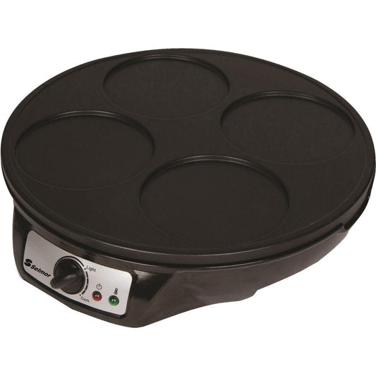 מכשיר מחבת להכנת פנקייק וחביתות במהירות ובמקצועיות בעל הספק 1000W דגםSE-537-פנקייק-SELMOR-סופר הום