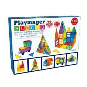 מגנטים 100 חלקים פליימאגר-Playmager-סופר הום