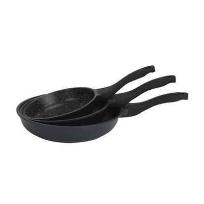 Mineral stone מחבת יציקת אלומניום בציפוי שיש במגוון גדלים מסדרת-מחבתות אלומיניום-Soltam סולתם-מחבת קוטר 20 ס”מ-סופר הום