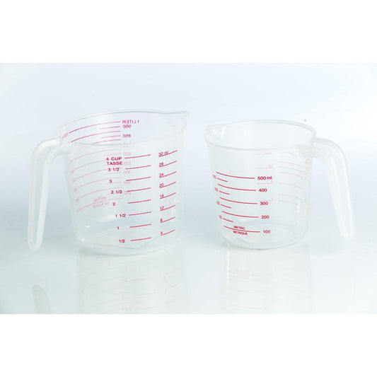כוס מדידה שקוף פלסטיק 500 מ״ל-כד מידה-Fortuna-סופר הום