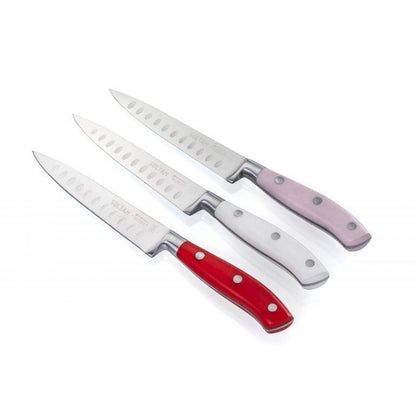 PRINCESS סכין 5.7"/14.4 ס"מ עם כיסוי מגן-סכין מטבח-Soltam סולתם-לבן-סופר הום